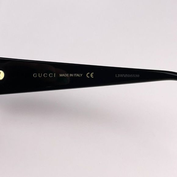 Gucci Logo GG0896S 001 Sunglasses Black Gray Square Oversized Women main image 5